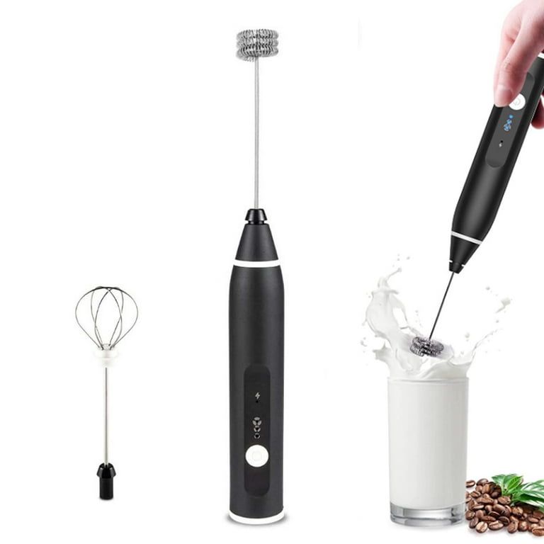 usb electric milk frother 2 whisk