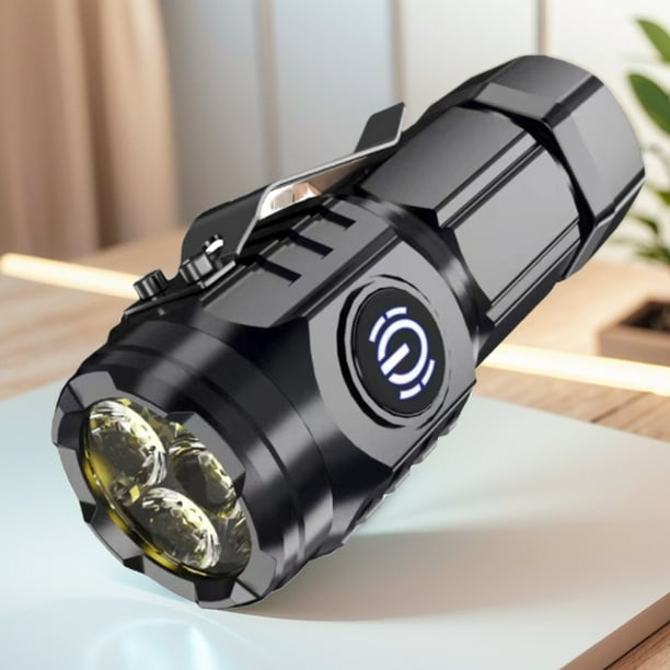 Linterna LED brillante impermeable de alta potencia linterna LED antorcha 20W altos lúmenes Mini linternas USB recargable 18350 batería