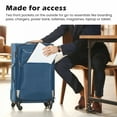 thumbnail image 5 of Coolife Luggage 4 Piece Set Suitcase TSA Lock Spinner Softshell lightweight (dark green), 5 of 7