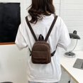 thumbnail image 4 of Women Mini Backpack Corduroy Girls Bookbags Retro Travel Rucksack (Purple), 4 of 7