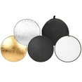 thumbnail image 2 of Round Reflector Panel, Reflector Panel, Photography Light Light Reflector For Indoor Outdoor Photography Fill Light Photo Studio Photography Accessory 110cm, 2 of 8
