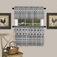 thumbnail image 4 of Geometric Boho Valances for Windows, Modern Kitchen Curtains,Bathroom Curtains Window Rod Pocket Short Curtains, Kitchen Window Curtains Over Sink,3 PCS Small Window Curtains,Valances for Kitchen, 4 of 6