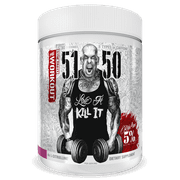 51-50 5% Nutrition High Stimulant Pre Workout Powder (Tested by Professional Athletes) Green_Apple (30 Servings) *EN