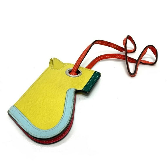 Pre-Owned HERMES Horse Camaieu Bag Key Ring Charm, Keychain, Epsom Leather, Women's,... (Fair)