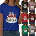 thumbnail image 3 of Towmus Christmas Shirts Women Casual Graphic Tee Tops Crew Neck Xmas Holiday T-Shirt, 3 of 7
