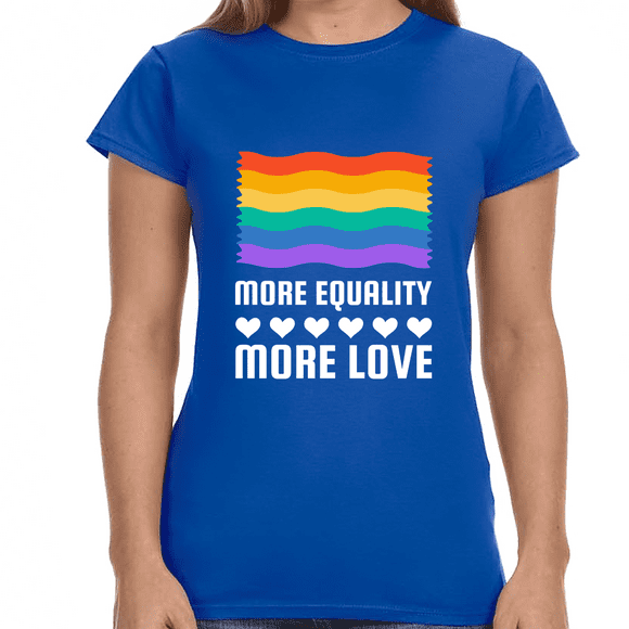 Chemises LGBT Plus d'Égalité Plus d'Amour LGBTQ Gay Lesbienne Hauts pour Femmes LGBT