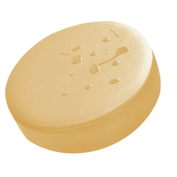 Faux Leather Stool Cover Water Resistant Dustproof with Elastic Chair Cushion Protector For Household Furniture