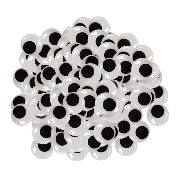 Self-Adhesive Googly Eyes Wiggle Eyes Animal Eyeball Black Movable Plastic Doll Eyes for Stuffed Animals crafts Scrapbooking