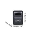 thumbnail image 3 of Mini Thermal Printer | Portable Bluetooth Ink-Free Sticker Maker | 48mm Wide | Mobile Pocket Notes Flashcards Barcodes Labels | Multi-Device Compatible | Includes Cable Adapter Paper, 3 of 7