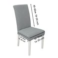 thumbnail image 2 of Amdohai 2pcs Dining Chair Slipcover, High Stretch Removable Chair Cover Washable, 2 of 7