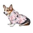 thumbnail image 7 of Fotbe Cat Print Small Dog Sweater Hoodies Pet Grey Hooded Soft Fleece Sweatshirts with Pocket Fall Winter Puppy Cat Sweaters Warm Clothes-Medium, 7 of 7
