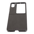 thumbnail image 5 of Funda protectora plegable con textura de fibra de carbono para teléfono móvil, cubierta protectora para Oppo Find N2 Flip, color negro, 5 of 5