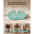 thumbnail image 4 of Cojín de asiento ProtoArc extra grande, ergonómico, de espuma viscoelástica, menta, 4 of 9