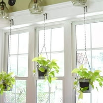 SWETRACE 6Pcs Wall Mounted Flowerpot Hanging Rack for Homeowners Gardeners Durable S Shape Hangers