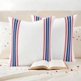 thumbnail image 3 of Independence Day Pillow Covers 2 Pack Red Blue Stripes Pillowcase Waterproof Outdoor Throw Pillow Cover for Patio Garden Square Cushion 20”x20”, 3 of 9