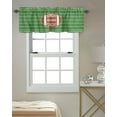 thumbnail image 4 of Valance Curtains for Windows Football Sport Window Treatment Curtains Green Stripes Short Curtain Rod Pocket Valances for Kitchen Bathroom Living Room, 1 Panel 54x18 Inch, 4 of 6