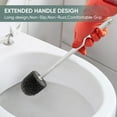 thumbnail image 3 of Vggrvlo Toilet Brush Compact Toilet Brush & Holder Long Handle Household Cleaning Brushes Space Saving for Storage Easy Handy CompactToilet BowlCleaner Brush for Bathroom, 3 of 6