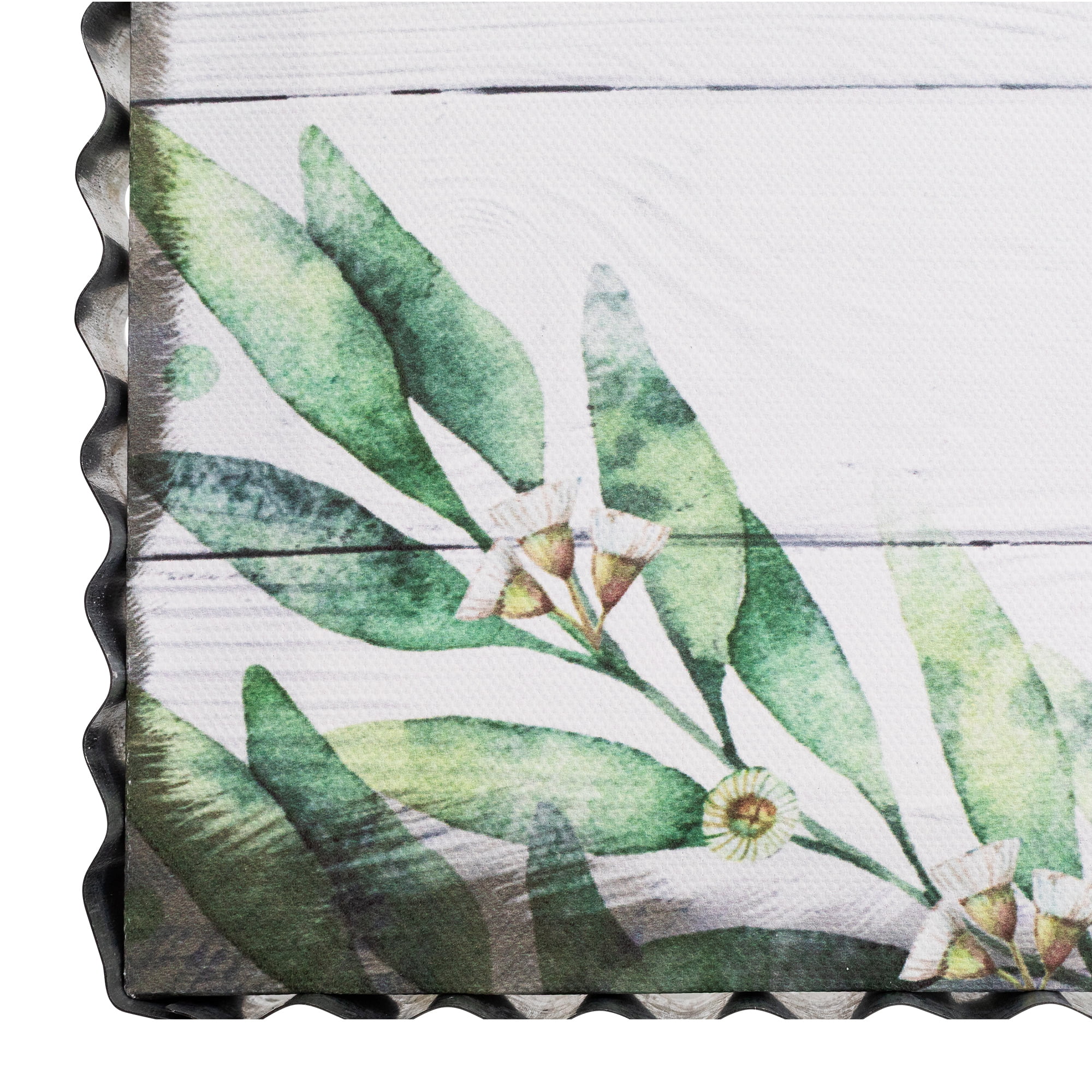 Northlight Choose to See the Good Metal Framed Canvas Wall Sign - 12" x 12" - White and Green