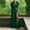 Green, variant on Qulqfy Side Slit Summer Dresses for Women Wedding Guest Solid Sleeveless Maxi Casual Cocktail Formal Wedding Guest Deep V-Neck Corset Evening Gown Black