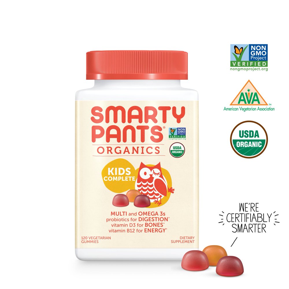 SmartyPants Vitamins Organic Kids Complete, 120 ct.