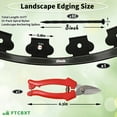 thumbnail image 2 of FTCBXT Landscape Edging Border 2 Inch Tall with 80-Pack Spiral Nylon Anchoring Spikes and 1 Scissor,Plastic Garden Edging Border for DIY Garden,Lawn Edging,Yard (80 FT), 2 of 5