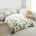 thumbnail image 3 of jejeloiu Rustic Plant Flowers Twin Comforter Sets,White Green Bedding Set For Girls Kids Reversible 2 Pieces, 3 of 8