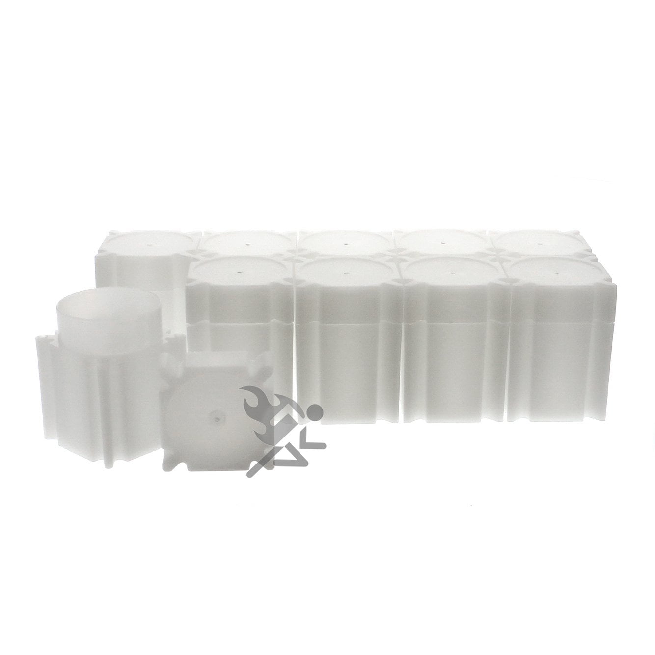 Lot of 10 Square Dime Coin Storage Tubes for Dimes by CoinSafe 