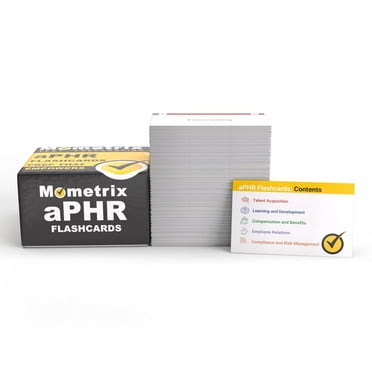 aPHR Study Cards 2024-2025: Exam Prep and Practice Test Questions for the HRCI Associate Professional in Human Resources Certification [Full Color Cards]