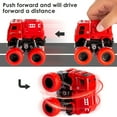 thumbnail image 4 of SDOTXA 1pc Fire Engine Monster Truck Toy - 4x4 Friction Powered Push and Go Vehicle with Realistic Fire Engine  - Perfect Christmas Birthday Party Gift for 3-9 Year Old Boys and Toddlers, 4 of 7
