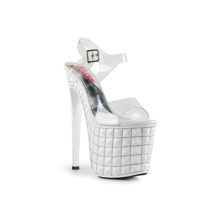 

Exotic Light Weight PVC transparent Strap Women s Platform Sky High Dancer Sandals