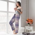 thumbnail image 5 of Susaid Heart Check Plaid Print Women Relaxing Pajama Pants Comfy Pj Bottoms Soft Printed Lounge Pant with Pockets, Home Pants-Medium, 5 of 6