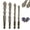 6+8+10mm, variant on High-Strength 4-Flute Serrated Eccentric Drill Bit Kit, Four-Flute Sawtooth Eccentric Drill Bit Set, Hard Alloy Drill Bit Kit, for Stone, Glass, Wood, Metal (3+4+5+6+7+8+10+12mm)