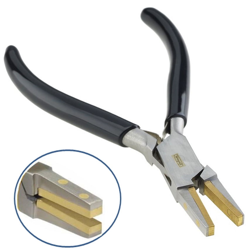 Brass Jaw Pliers Flat Nose Pliers Brass Lined Soft Jaws Forming Holding