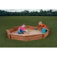 thumbnail image 4 of Creative Cedar Designs Octagon Wooden Sandbox, 4 of 6