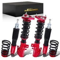 MaXpeedingrods Coilovers for Ford Mustang S550 2015-2023, Height Adjustable Coilovers Suspension Kit, Preset Damping Shock Absorber Struts, Lowering Kit Red