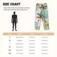 thumbnail image 3 of Balery Watercolor Palm Tree Pantalones de pijama para mujer, pijamas ultraligeros, pantalones de estar por casa-XX-Large, 3 of 6