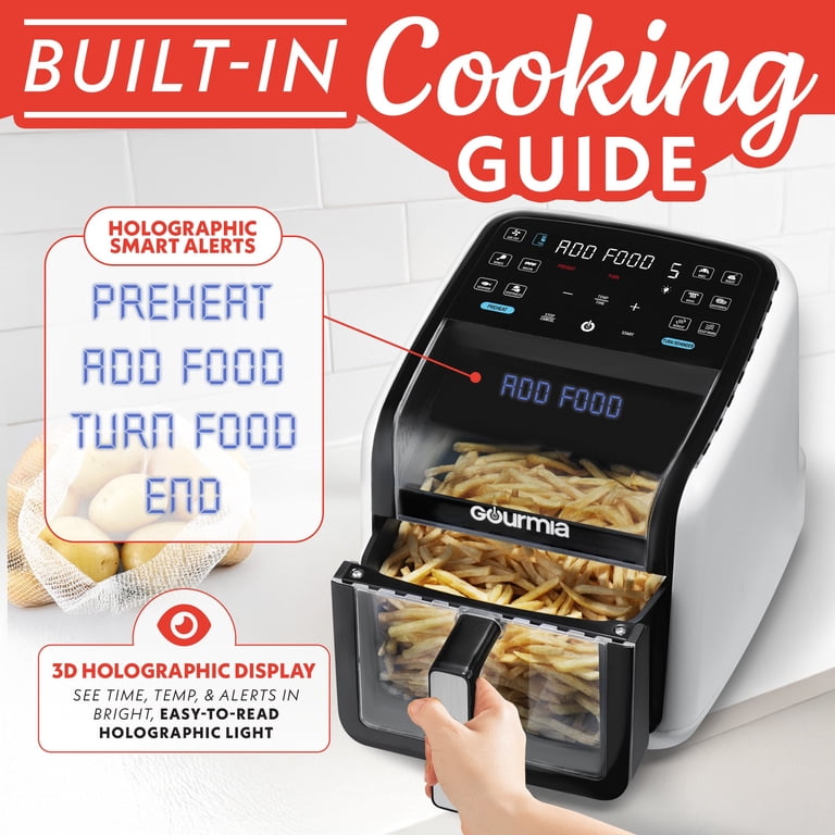 Gourmia Panorama 7-QT Digital Air Fryer with Panoramic View
