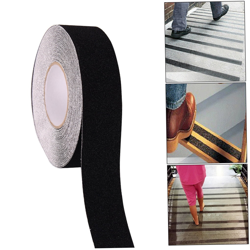 FUTUREORYY PVC Anti Slip Tape Black 1Pack For Treads