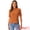 Dark Orange, variant on Women's Half Sleeve Mock Turtleneck Casual Top XS Dark Orange