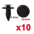 thumbnail image 2 of Unique Bargains 10x Clips de Fixation de Panneau de Carénage 6.3mm Style de Rivet en Plastique pour Suzuki, 2 of 2