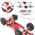 thumbnail image 6 of Dualoai 1/12 RC Front Rear Axle Assembly RC Car Accessory for MN78 MN82 RC Car Model silver, 6 of 8