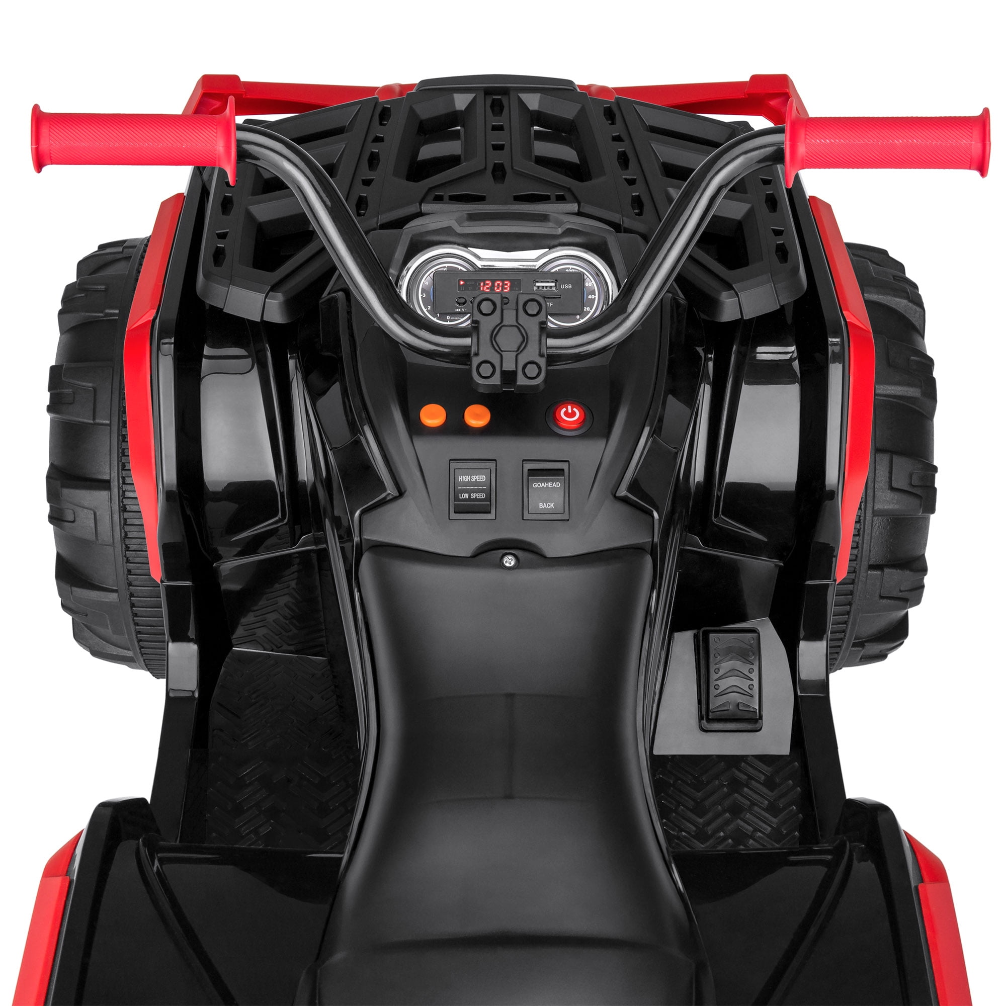 best choice products kids atv quad 4 wheeler ride on with 12v battery