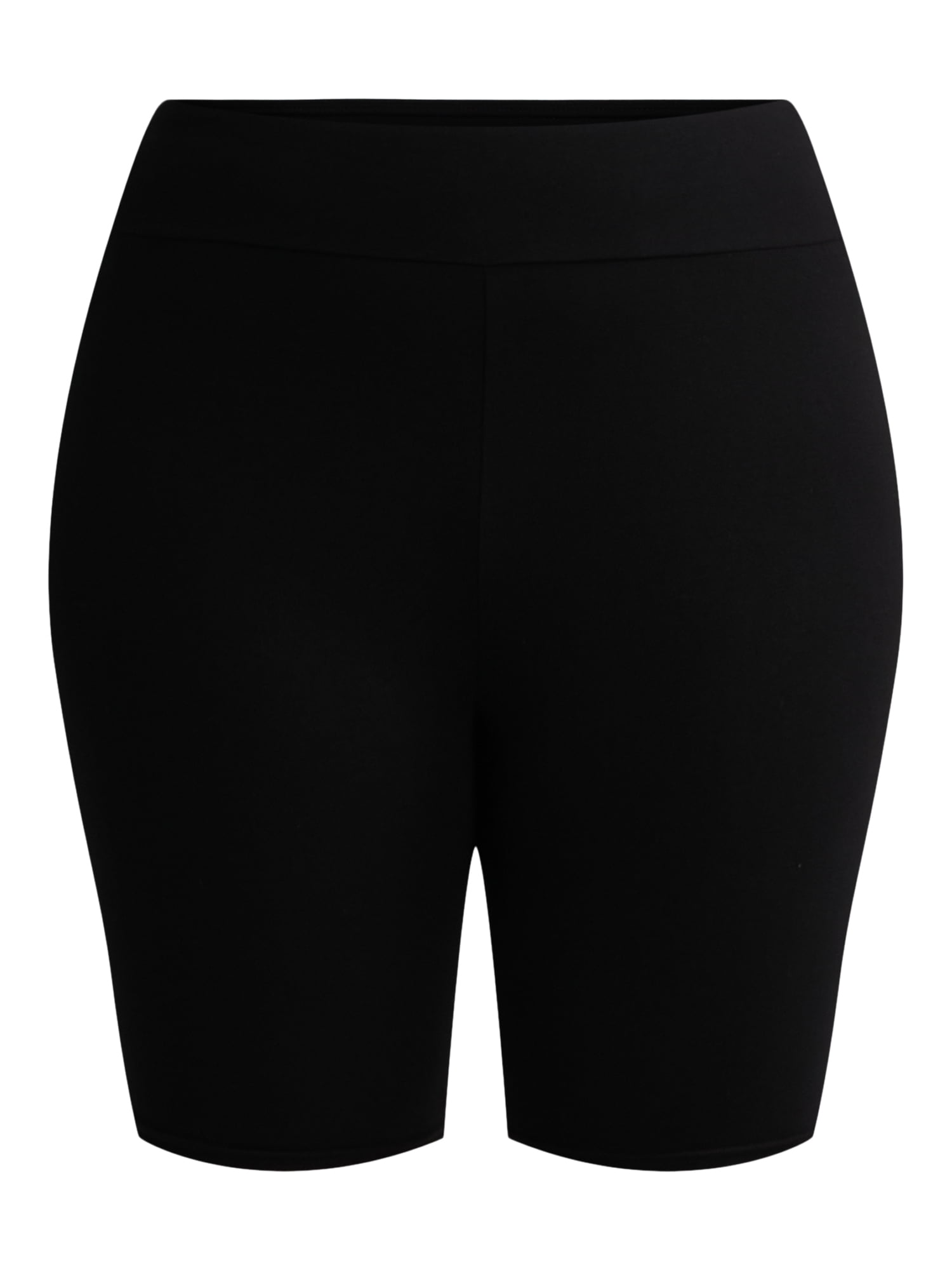 Terra & Sky Women’s Plus Size Bike Shorts, 10" Inseam, 2-Pack, Sizes 0X-4X