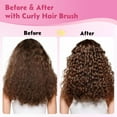 thumbnail image 2 of Mermaid Curly Hair Brush Volume Curly Defining Brush for Effortlessly Detangling Shaping and Styling Curls, Curl Brushes Suitable for All Wet or Dry Hair Types, Gifts Idea for Women and Men (Pink), 2 of 4