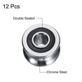 thumbnail image 2 of 12 Packs SG22 U Groove Track Guide Bearing 8x22.5x14.5mm U Groove Roller Wheel (GCr15) Chrome Steel Bearings, 2 of 4