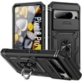 thumbnail image 1 of KOMI Case for Pixel 8 Pro, Slide Lens Protective Case Shockproof Impact Resistant with Kickstand Cover Case for Google Pixel 8 Pro Black, 1 of 5