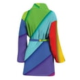 thumbnail image 2 of Rainbow Shades Women Bathrobe One Size Univeral Fits, Rainbow Colorful Fashion Lightweight Plush Fleece Long Robe For Women, 2 of 3
