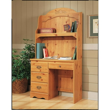 Creative Interiors Student Desk with Hutch, Pine