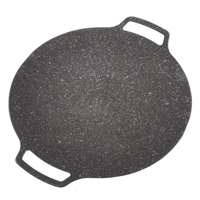 Parrilla de barbacoa coreana, sartén circular antiadherente para cocina doméstica y exterior, tipo universal, 33 cm