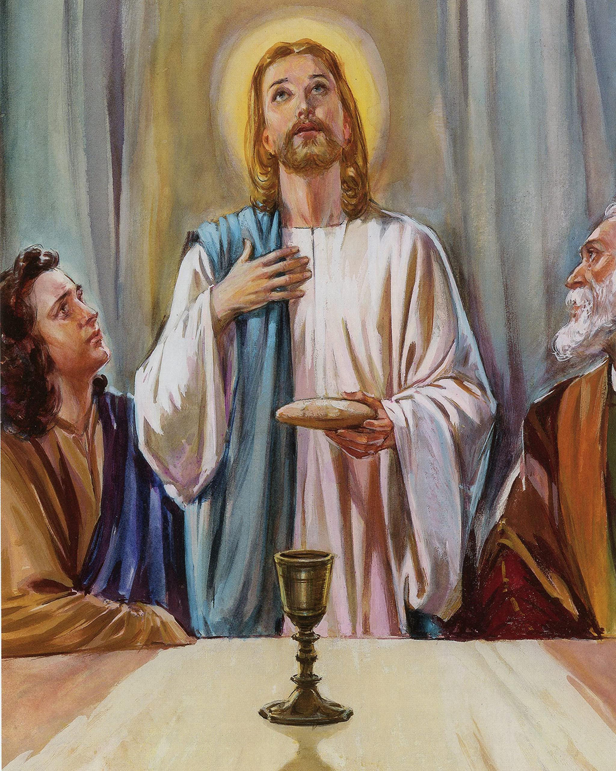 Catholic print picture - TAKE AND EAT P - 8